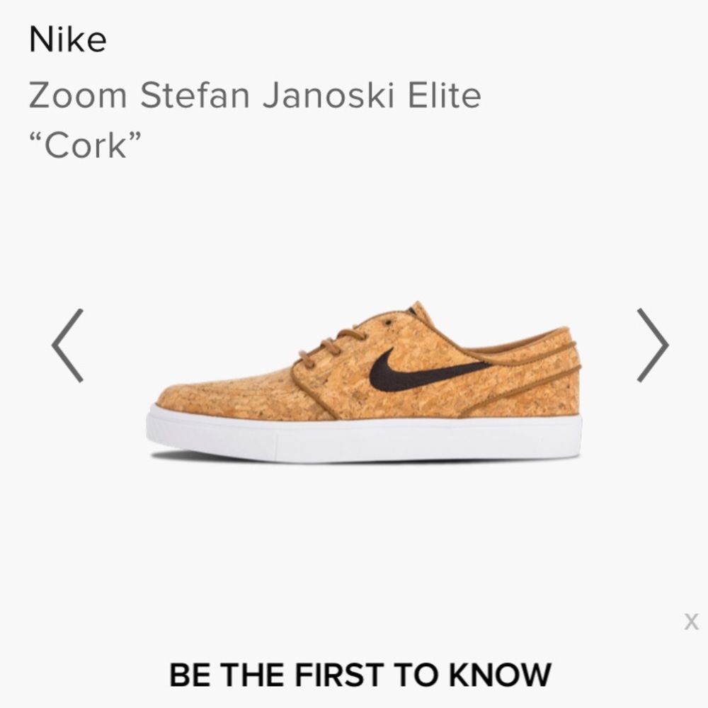 Limited edition “Cork” Nike Zoom